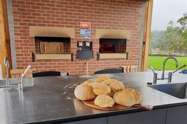 Legacy Park wood-fired ovens