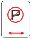 No parking sign