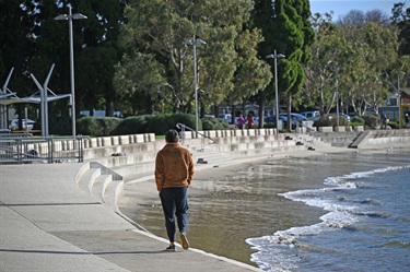 Walk along the beach