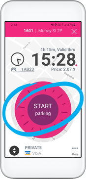 Easy Park - start parking