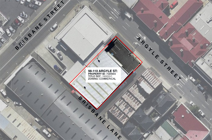 98 Argyle Street site plan