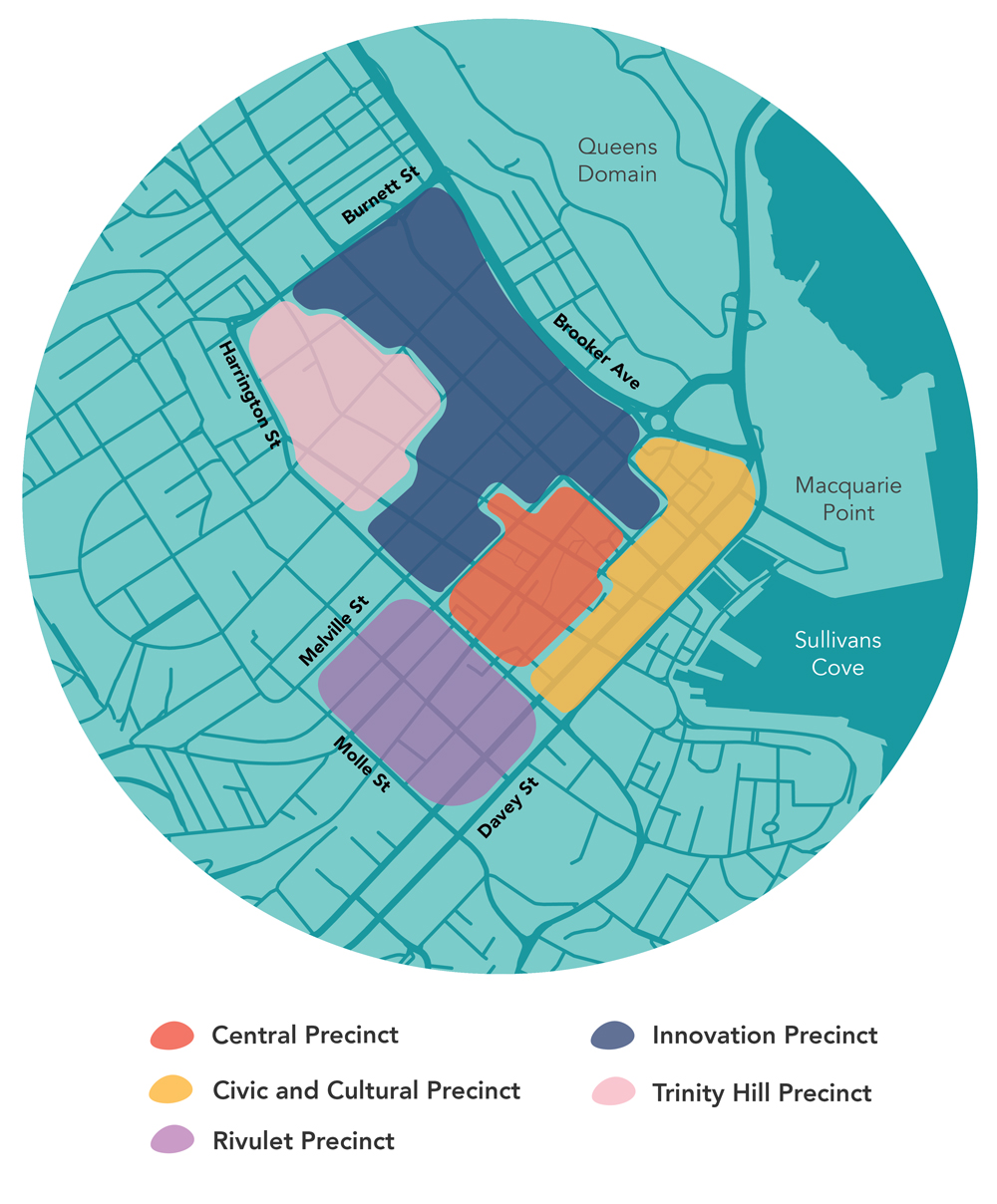 Map of Central Hobart Precinct